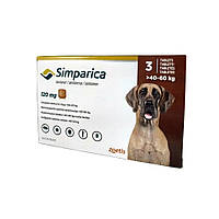 Симпарика от блох и клещей для собак 120 мг от 40 до 60 кг (1таб)