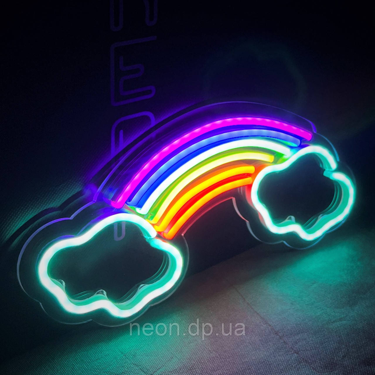 Неонова вивіска "Веселка"