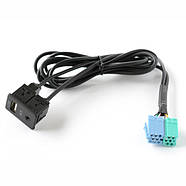 USB AUX панель і кабель для магнітол Hyundai KIA ISO 20-Pin юсб аукс адаптер порт Sportage Cerato Elantra та інших, фото 5