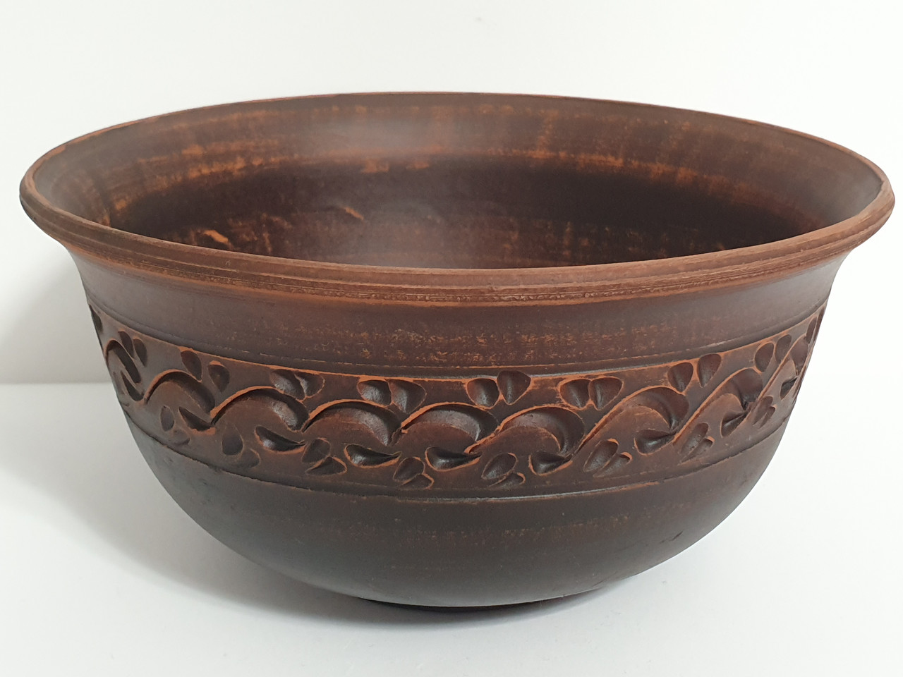 Миска (посуд), глиняна (з червоної глини), 1 л.