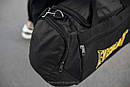 Спортивна сумкаEverlast TLS yellow (дорожня) чорна тканинна для тренувань та поїздок на 36 літрів Еверласт, фото 8