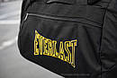 Спортивна сумкаEverlast TLS yellow (дорожня) чорна тканинна для тренувань та поїздок на 36 літрів Еверласт, фото 9