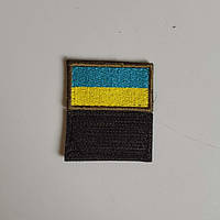 Нашивка Флаг Украины на липучке (желто-голубой) 4,5х2,5см