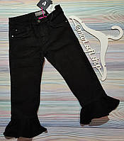 Дитячі чорні джинсові бриджі з воланом V By Very р. 11 років