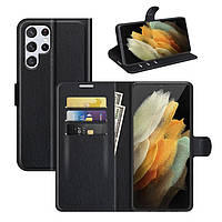 Чехол-книжка Litchie Wallet для Samsung Galaxy S22 Ultra Black