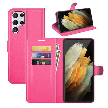 Чохол-книжка Litchie Wallet для Samsung Galaxy S22 Ultra Rose