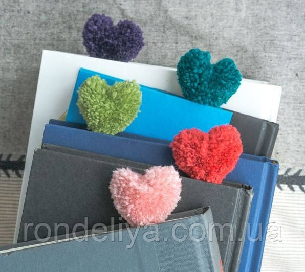Пристосування для виготовлення помпонів у формі серця 6 см, фото 1