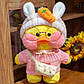 Качка Лалафан в одязі з окулярами Cafe mimi duck Lalafanfan Duck качочка лалафанфан 100% Оригінал., фото 4