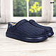 Калоші без задника сабо на хутрі жіночі Dago Style темно-сині, фото 2
