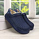 Калоші без задника сабо на хутрі жіночі Dago Style темно-сині, фото 5