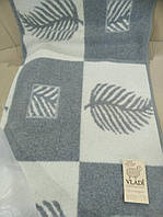 Одеяла шерстяные детские VLADI размер 100*140 Лист серый