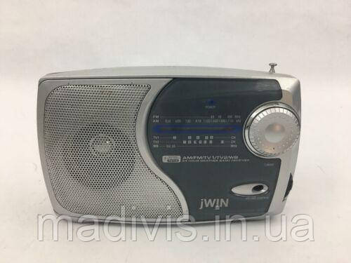 Потужний портативний радіоприймач JWIN JX-M9, AM/FM/TV1/TV2, батарейки/перемінний/постійний струм