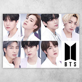 Плакат постер K-Pop "BTS / БТС" №1