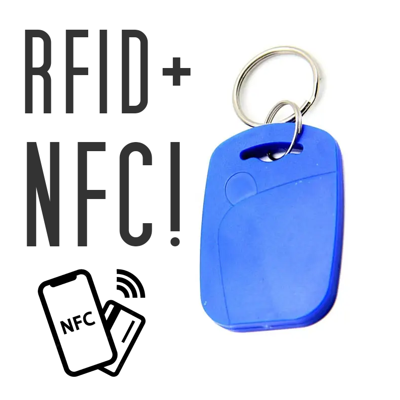Універсальний 2-частотний перезарахований брелок RFID 125 кГц + NFC 13,56 МГц для СКД, домофонів KKMOON UNx2