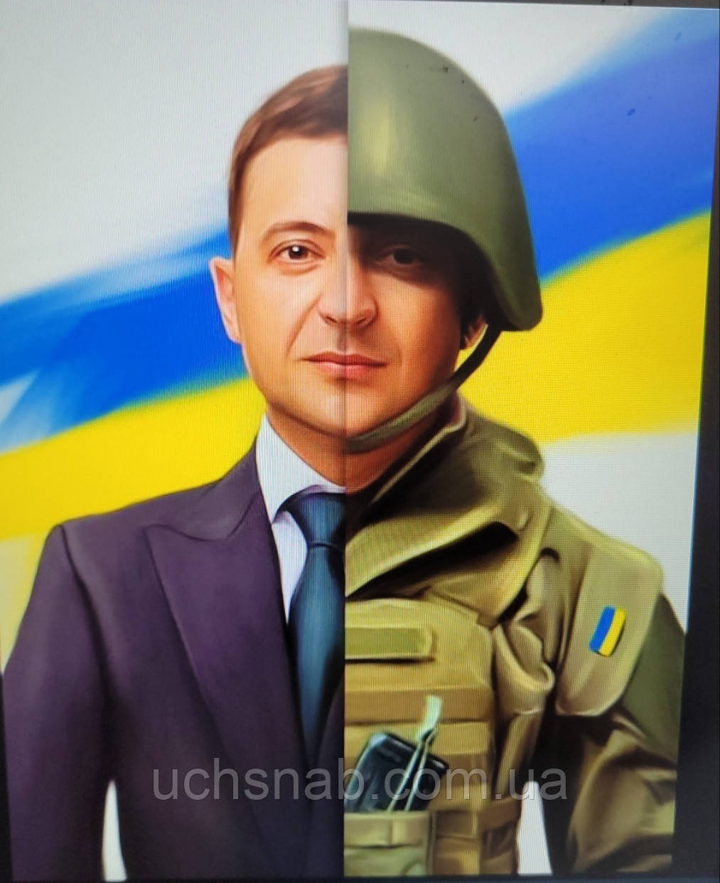 Термонаклейка на одяг Зеленський - НАШ ПРЕЗИДЕНТ