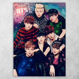 Плакат постер K-Pop "BTS / БТС" №4