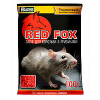 Родентицид Ред Фокс / Red Fox, 100 г зерно от крыс, мышей и мышевидных грызунов