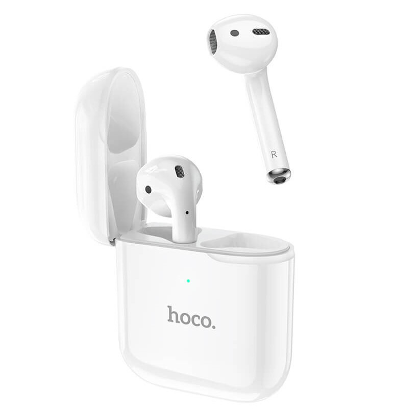 Навушники вкладиші безпровідні з мікрофоном Hoco EW06 True Wireless Bluetooth в кейсі Білий (EW06)