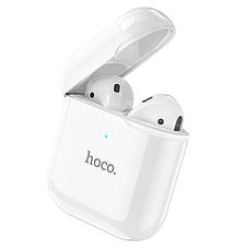 Навушники вкладиші безпровідні з мікрофоном Hoco EW06 True Wireless Bluetooth в кейсі Білий (EW06), фото 4
