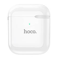 Навушники вкладиші безпровідні з мікрофоном Hoco EW06 True Wireless Bluetooth в кейсі Білий (EW06), фото 6