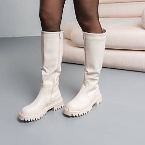 Чоботи жіночі Fashion Whitney 3839 41 розмір 26 см Молочний ID 4432344
