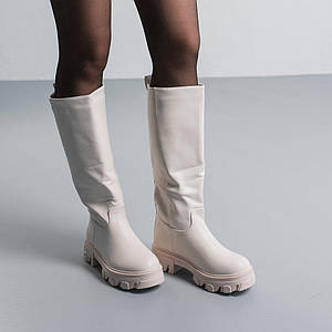 Чоботи жіночі Fashion Sirena 3858 39 розмір 25 см Молочний ID 4432462