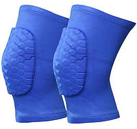 Наколенники баскетбольные 2 шт. Basketball Knee Pads S-XL спандекс-нейлон синие (3066)