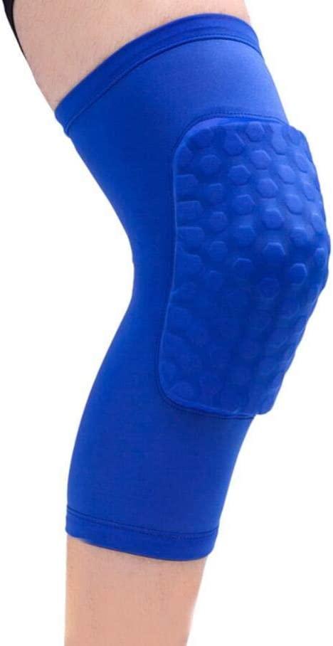 Наколенники баскетбольные 2 шт. Basketball Knee Pads S-XL спандекс-нейлон синие (3066) - фото 5 - id-p1687956028