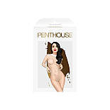 Боді Penthouse Scandalous S/L White, велика сітка, високий комір, довгі рукави 777Store.com.ua, фото 3