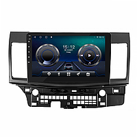 Штатная магнитола Lesko Mitsubishi Lancer X 2007-2017 10.1" 4+32 4G+CarPlay GPS Андроид 11 Premium GPS Wi-Fi