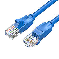 Интернет-кабель Vention Cat 6 UTP Патч-корд высокая скорость 1000 Мбит/с 0,5 м Синий IBELD