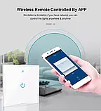 Смарт-вимикач світла для розумного дому ks-601 Wi-Fi односторонній, фото 4