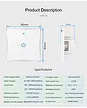 Смарт-вимикач світла для розумного дому ks-601 Wi-Fi односторонній, фото 8