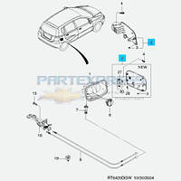 Лючок бензобака Chevrolet Aveo T200 2003-2008 хетчбэк 5 дверей