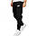Штани спортивні Puma Essentials Logo 586714 01 (чорні, чоловічі, теплі, з флісом, вільні, бренд пума), фото 4