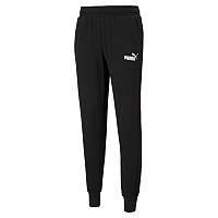 Штани спортивні Puma Essentials Logo 586716 01 (чорні, чоловічі, вільні, бренд пума)