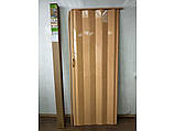 Двері гармошка під будь-які розміри, асортімент кольорів. Міжкімнатні двері гармошка. Гарантія 100%., фото 3