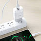 Зарядний пристрій Hoco 2USB + кабель Lightning C73A White, фото 6