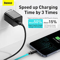 Мережевий зарядний пристрій BASEUS Super Si Quick Charger Type-C, QC/PD, 3A, 20W, фото 5