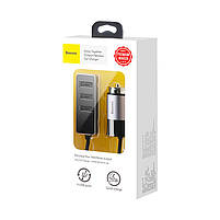 Уцінка! Адаптер автомобільний BASEUS Enjoy Together Four Interfaces Output Patulous Car Charger 4USB, 5.5 А, фото 5