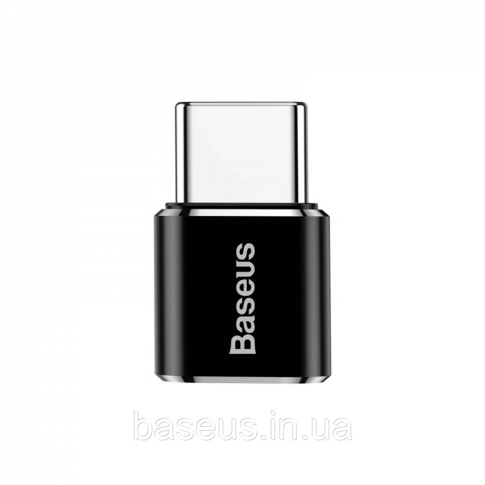 Переходник адаптер OTG Baseus Micro-USB - Type-C Black (CAMOTG-01), фото 1
