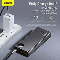 Повербанк для ноутбука Baseus metal adaman 65 w 20000 mAh QC PD, black, фото 3