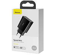 Мережевий зарядний пристрій BASEUS Speed Mini Quick Charger 1C 20W Black (CCFS-SN01), фото 4