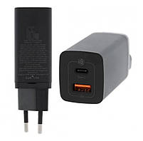 Мережевий зарядний пристрій Baseus GaN2 Lite Quick Charger 65W чорний (CCGAN2L-B01), фото 4
