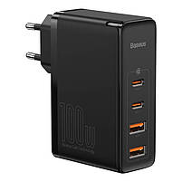 Адаптер мережевий BASEUS GaN2 Pro Quick Charger 2 USB / 2 Type-C, QC/PD, 100W, 5A, Black (CCGAN2P-L01), фото 4