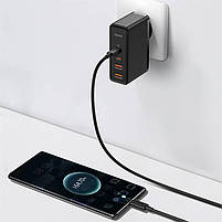 Адаптер мережевий BASEUS GaN2 Pro Quick Charger 2 USB / 2 Type-C, QC/PD, 100W, 5A, Black (CCGAN2P-L01), фото 8