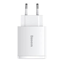 Мережевий зарядний пристрій BASEUS Compact Quick Charger 2USB/1Type-C, QC/PD, 30W, 3A, фото 7
