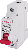 Автоматичний вимикач e.mcb.stand.45.1.C20, 1р, 20А, C, 4,5 кА