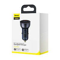 Адаптер автомобильний Baseus Particular Digital Display QC+PPS Dual Quick Charger 1USB/1Type-C, 5A/65W, QC/PD, фото 8