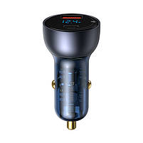 Адаптер автомобильний Baseus Particular Digital Display QC+PPS Dual Quick Charger 1USB/1Type-C, 5A/65W, QC/PD, фото 7